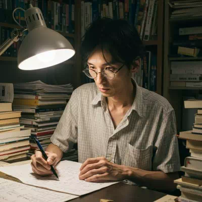 デタラメ大学 SNS考古学部 バズ因子解析学科 助教授。
専門は“四次元アルゴリズム統計”。
中学時代に「拡散希望」で始まる投稿を毎日していたことがきっかけで、拡散現象に魅了される。大学院では「バズの黄金比」なる数式を独自に捏造し、X(旧Twitter)上で発表。以後、誰にも読まれていない論文を月に2本発表し続けている。
助教授でありながら自身の投稿は1度もバズったことがない“拡散未遂のプロ”。